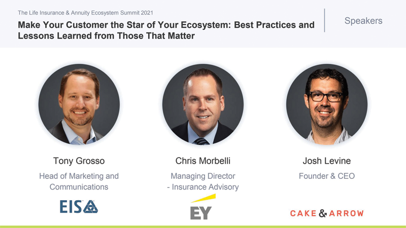 EIS | EY | Cake & Arrow – Make Your Customer the Star of Your Ecosystem/ Best Practices and Lessons Learned from Those That Matter