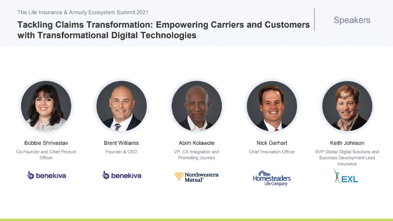 Benekiva | Homesteaders Life Company | Northwestern Mutual | EXL – Tackling Claims Transformation/ Empowering Carriers and Customers with Transformational Digital Technologies